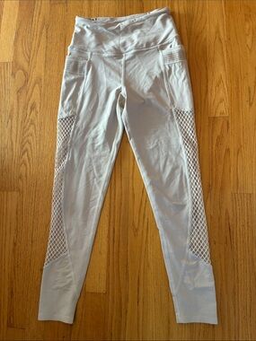 Victoria's Secret Light CreamMesh-Panel Leggings, XS